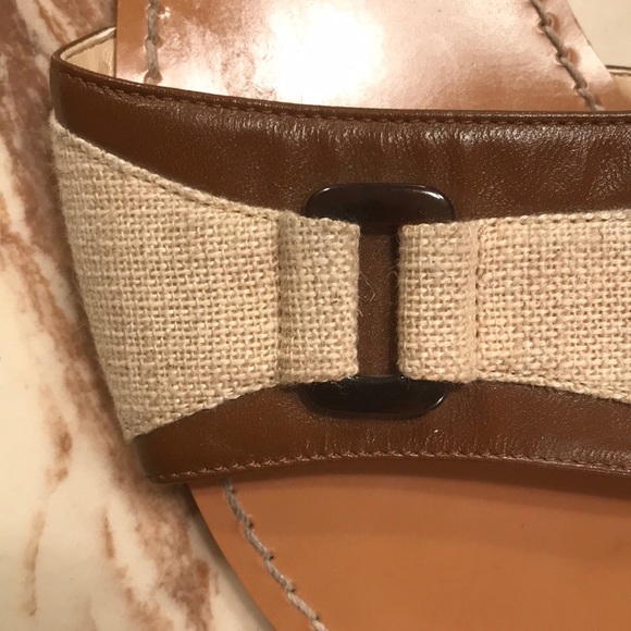 Lands' End Shoes Lands End Sandals Wleather Tweed Detail Poshmark